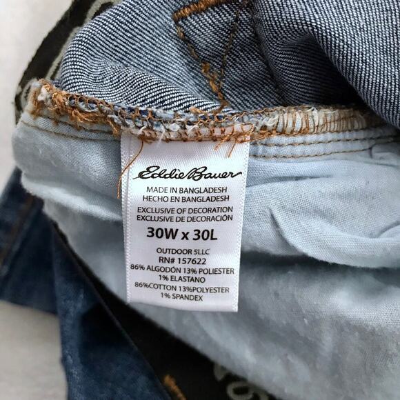 Eddie Bauer NWT Flex Comfort Regular Fit Jeans Men 32 x 32 *Pls See Description* - Picture 9 of 10
